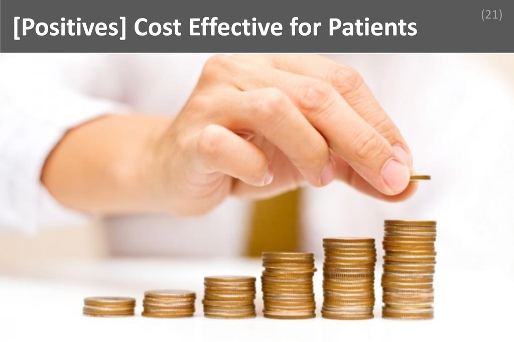 ### Cost Effective for Patients Image