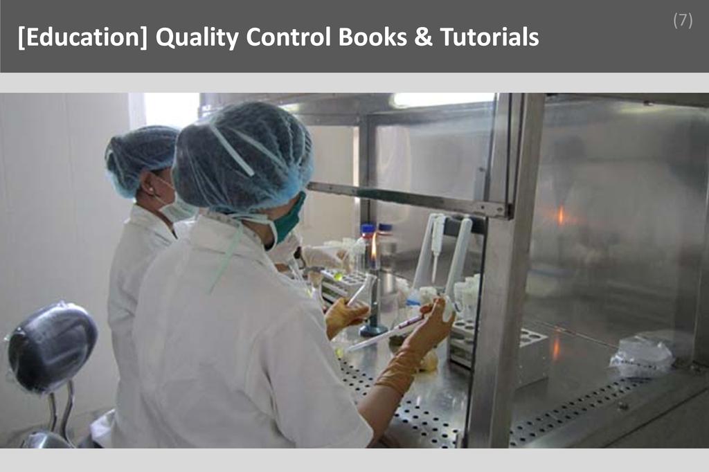 ### Quality Control book and Tutorials Image