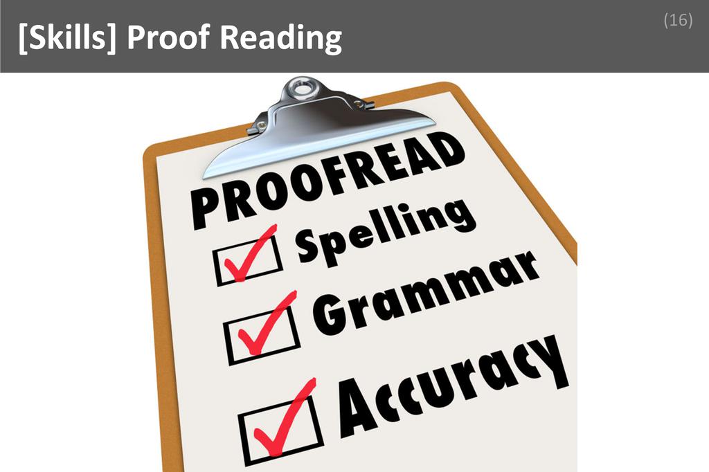 ### Proof Reading Image