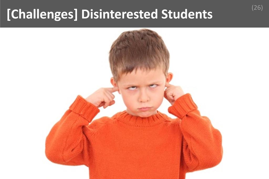 ### Disinterested Students Image