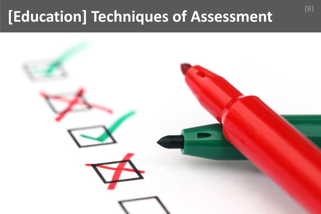 ### Techniques of Assessment Image