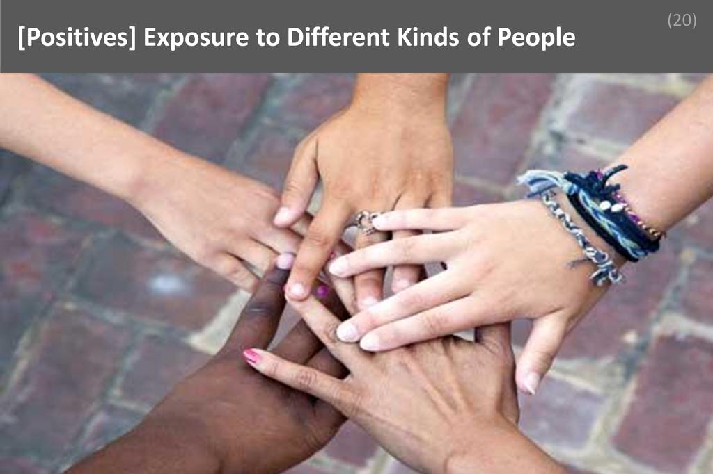 ### Exposure to Different Kinds of People Image