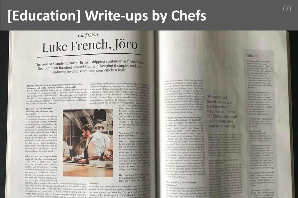 ### Write-ups by Chefs Image