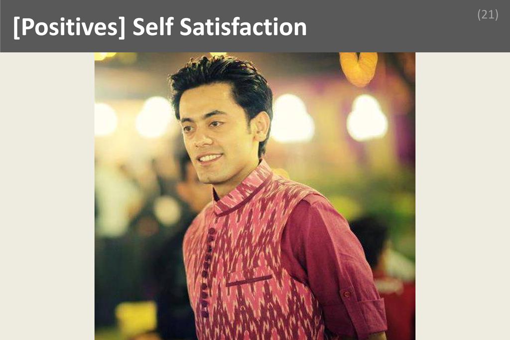 ### Self Satisfaction Image