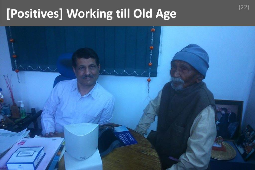 ### Working till Old Age Image