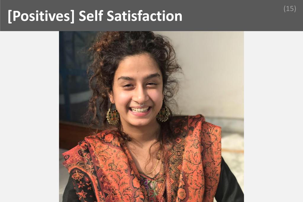 ### Self Satisfaction Image