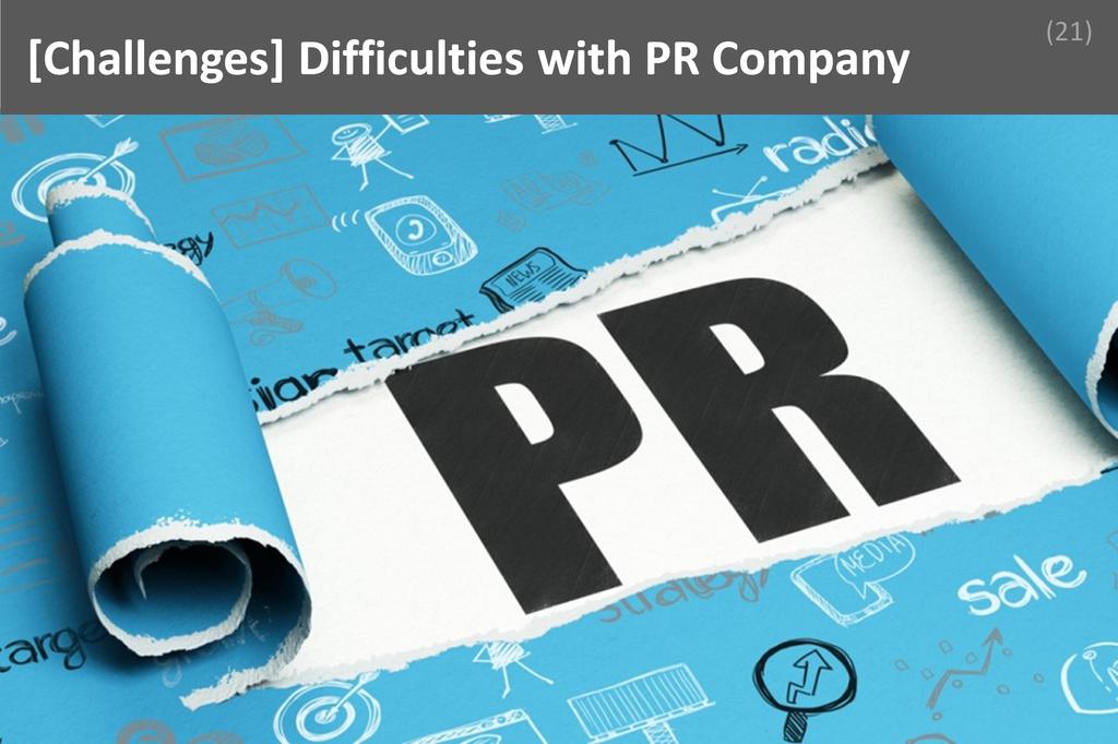 ### Difficulties with PR Company Image