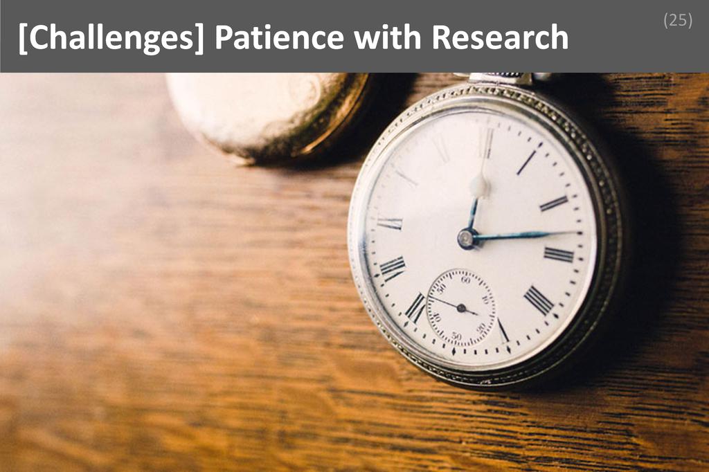 ### Patience with Research Image