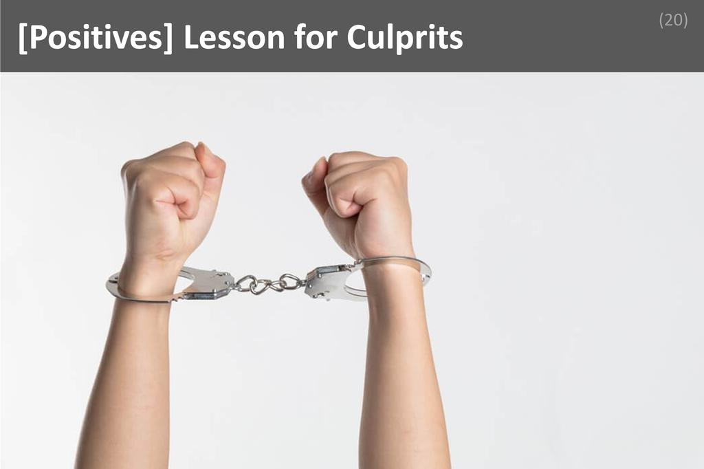 ### Lesson for Culprits Image
