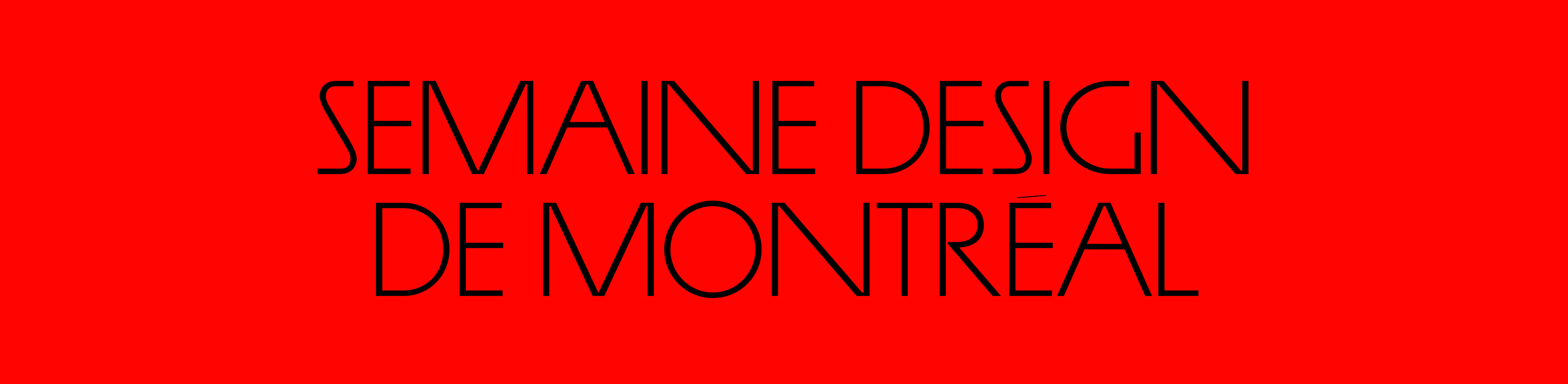 Semaine Design de Montréal 2026