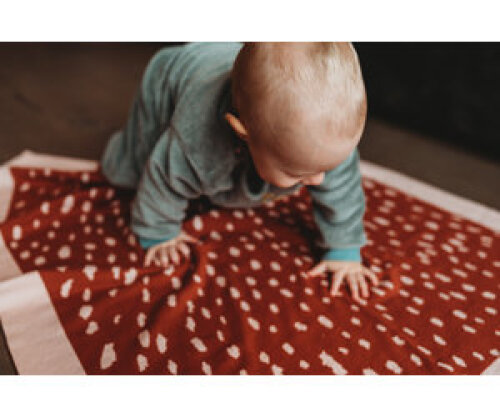 COSY KNITS X STUDIO KOKON Pink Spots Baby & Kids Blanket