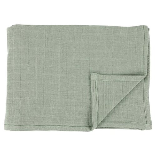 STUDIO KOKON Grote swaddle Olive - geborduurd met naam