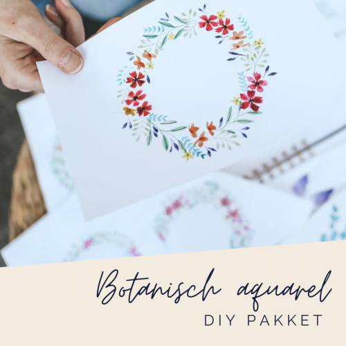 DIY pakket: Botanisch aquarellen - Online met DIY pakket...