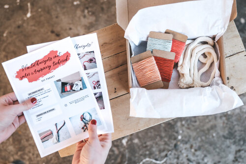 DIY Pakket: Kleurrijke sleutelhangers van katoen