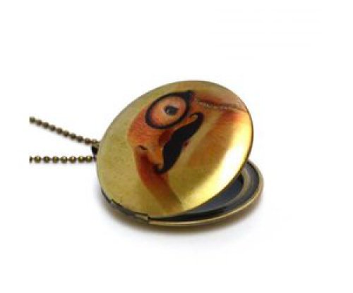 Locket konijn monocle