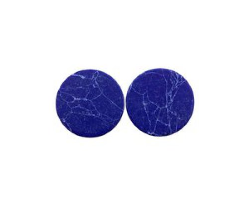 oorbEllen stekers plat 20mm marmer blauw