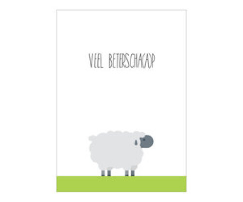 Postkaart Veel beterscha(a)p