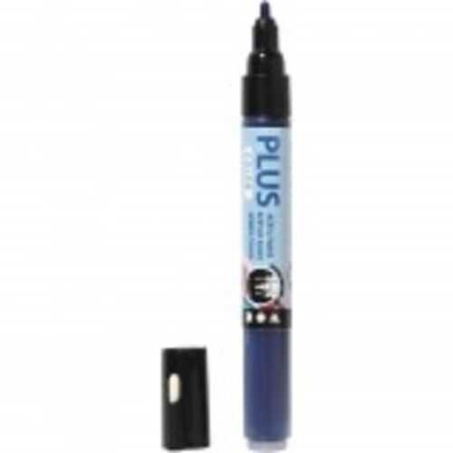 Plus Color Marker, lijndikte: 1-2 mm, l: 14,5 cm, navy blue, 1stuk