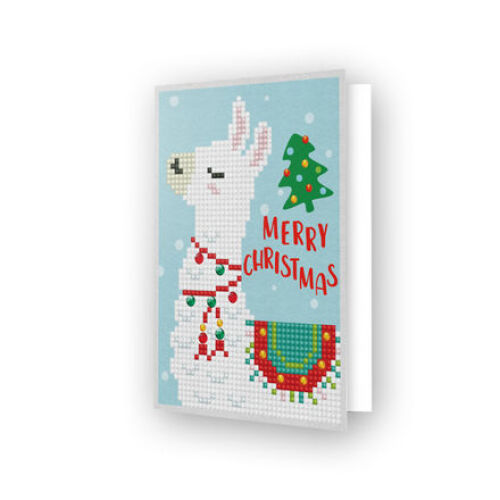 Greeting Card MERRY CHRISTMAS LAMA