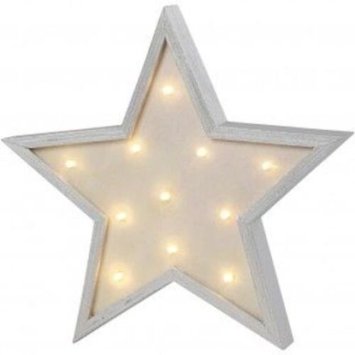 Licht box, ster, h: 26 cm, triplex, 1stuk, diepte 3,5 cm