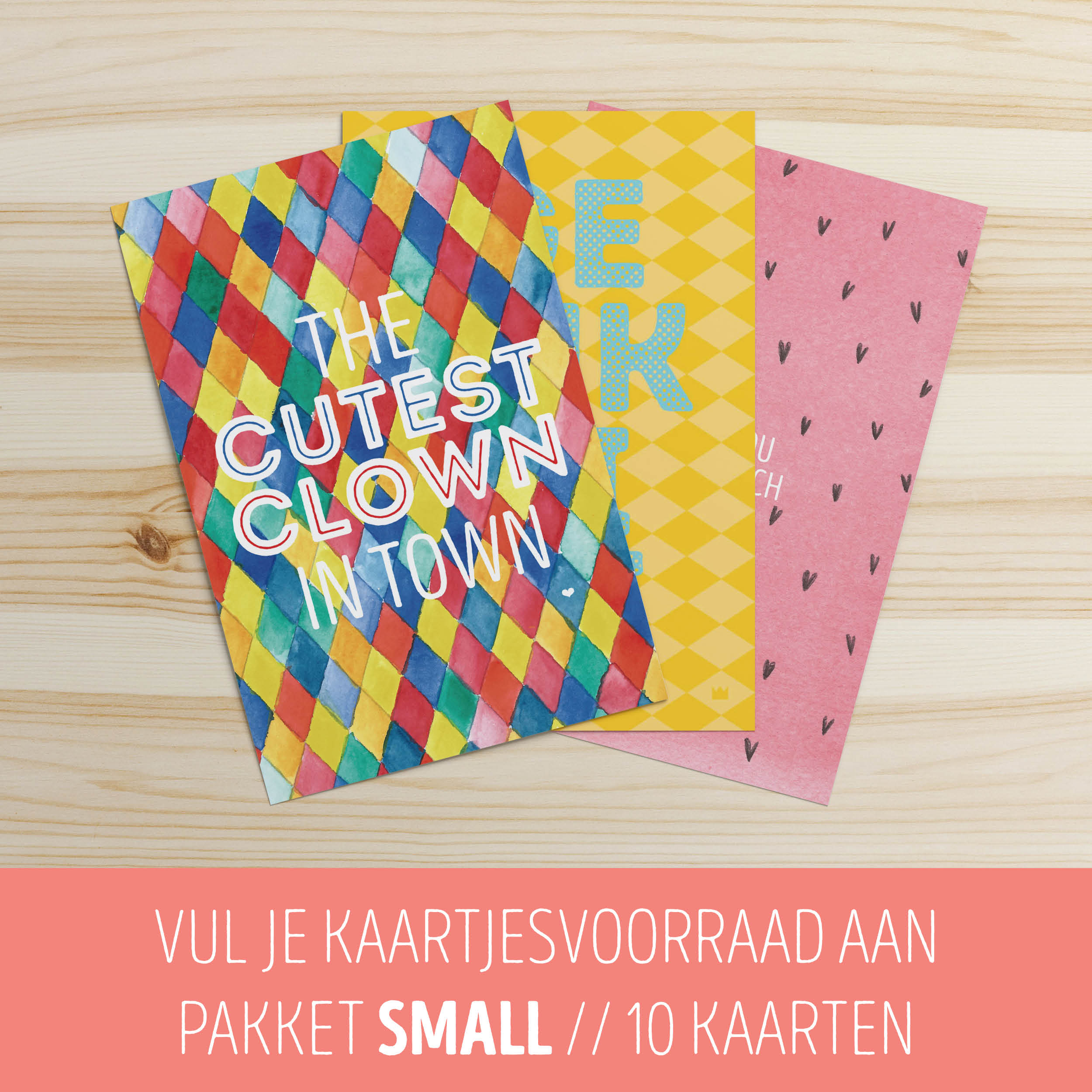 Kaartjesvoorraadpakket Small // 10 kaarten