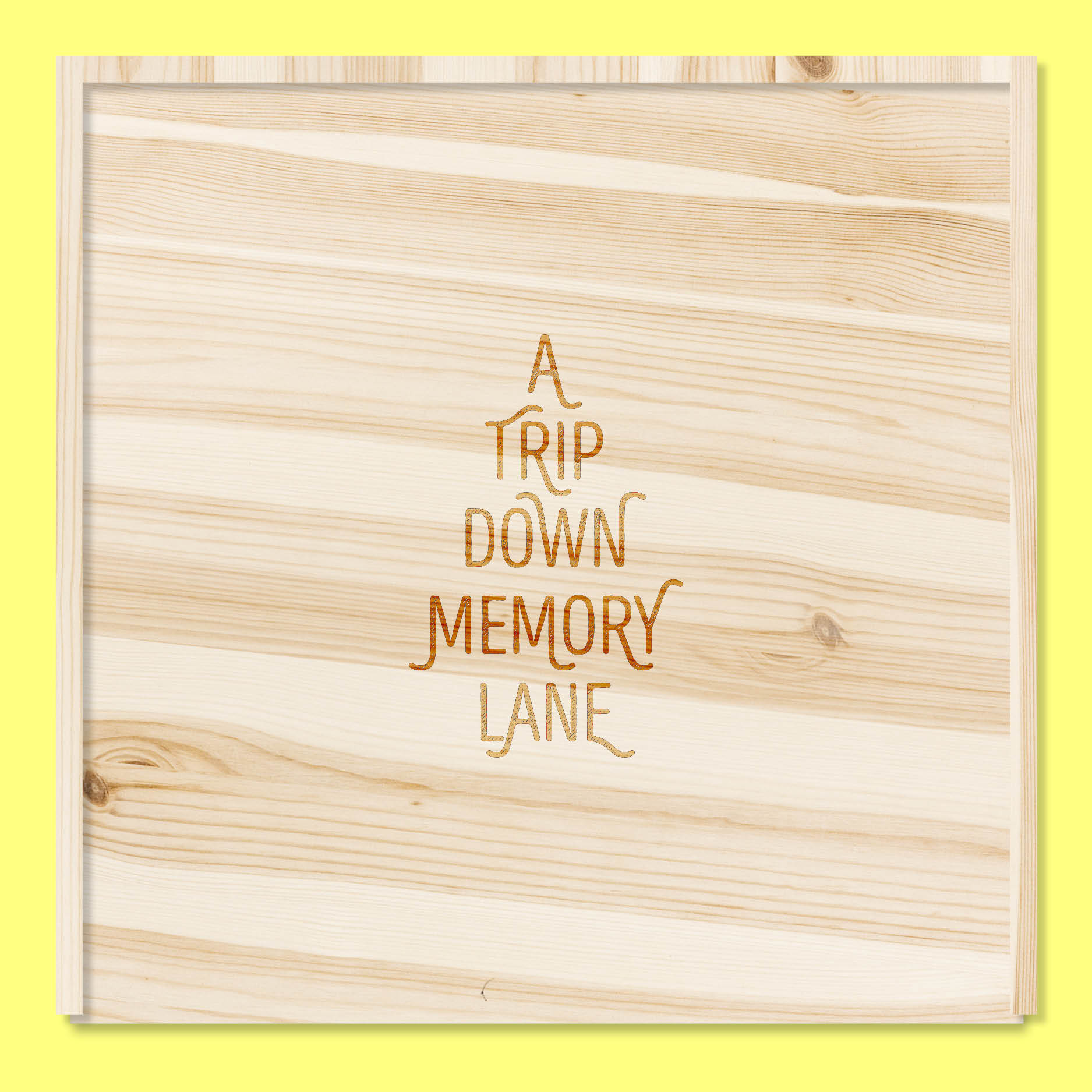 A trip down memory lane // houten doos