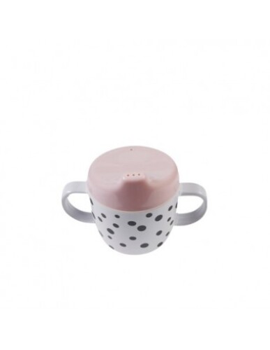 Done By Deer - 2-Handle Spout Cup, Happy Dots, Powder