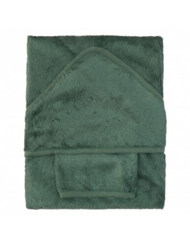 Timboo - Badcape + Washandje Aspen Green (74x74cm)