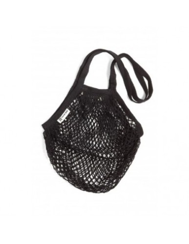 Turtle Bags - Long Handle String Bag Black