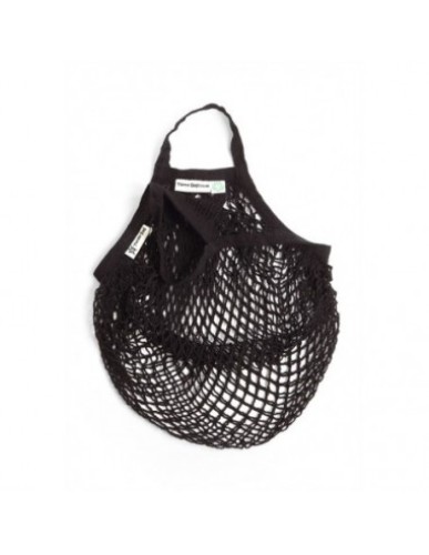 Turtle Bags - Short Handle String Bag Black