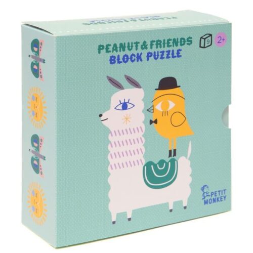 Blokpuzzel Peanut & Friends – Petit Monkey