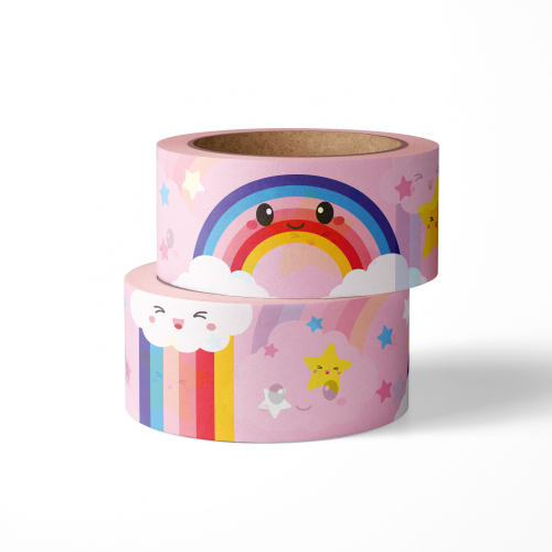 Washi Tape Wolk Regenboog - Studio Inktvis