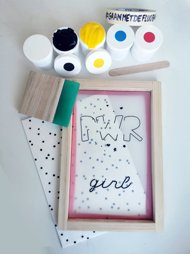 ECO Zeefdrukkit : 2 kleuren druk textiel♡