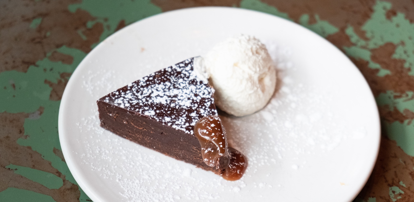 Chocolate Truffle Cake available as a free dessert for Chicago Marathon runners