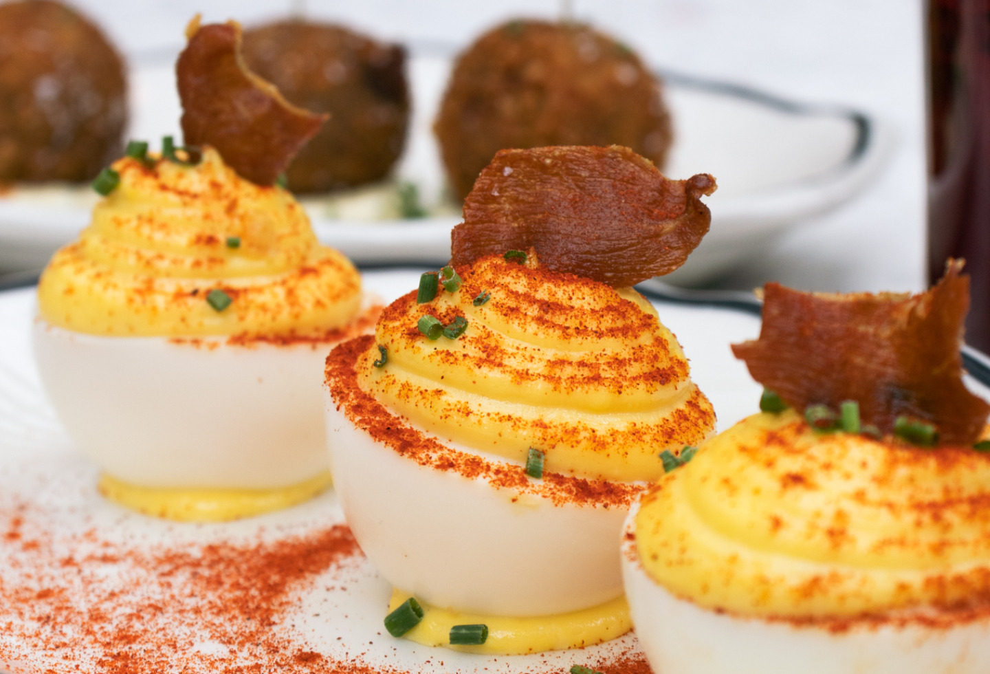 Deviled eggs available during Friday Lunch Hours