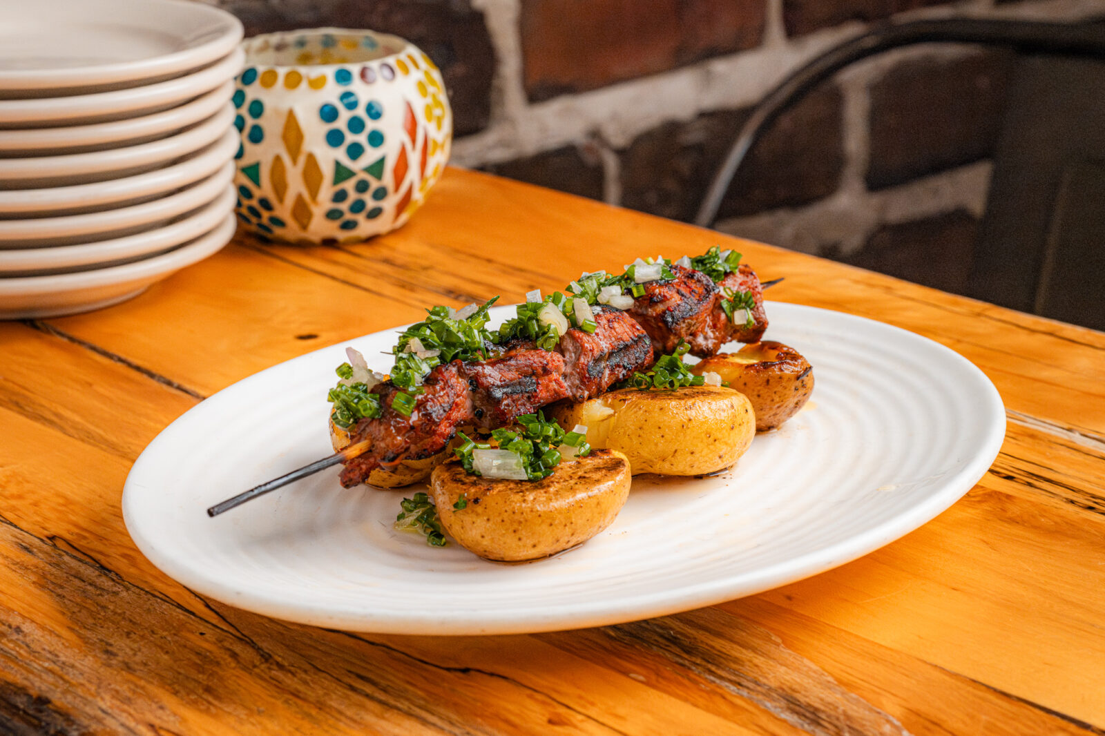Lamb Brocheta available at Lil' Ba-Ba-Reeba! on Father's Day.