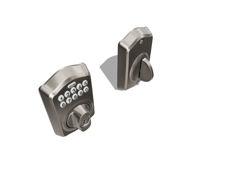 First Secure by Schlage Truss Keypad Electronic Deadbolt in Stainless Steel