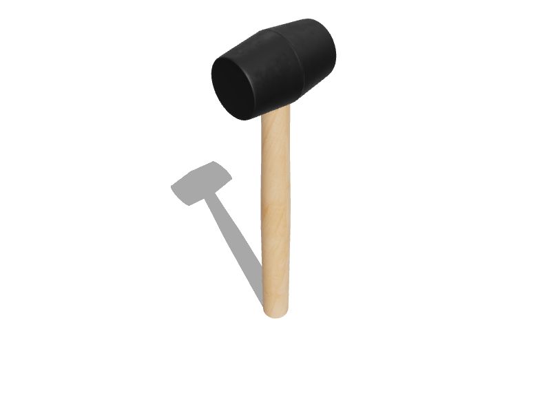 WORKPRO 16-oz Smooth Face Rubber Head Wood Rubber Mallet in the Hammers  department at