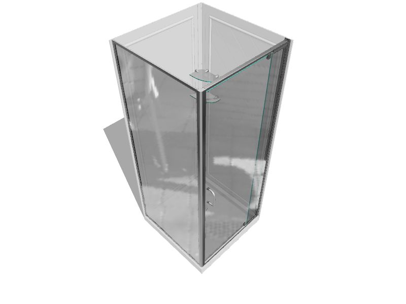 Shower Stall, Free-Standing, 32 x 32-In.