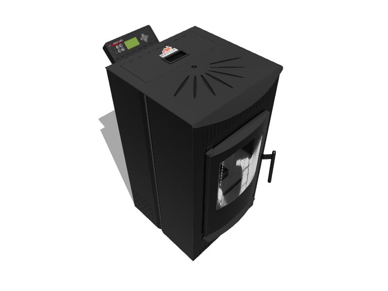 Castle 1500-sq ft Pellet Stove with 40-lb Hopper (EPA Approved) in the Pellet  Stoves department at Lowes.com