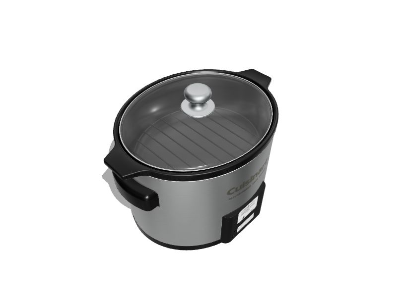 Cuisinart 3.5-Quart Stainless Steel Oval Slow Cooker in the Slow