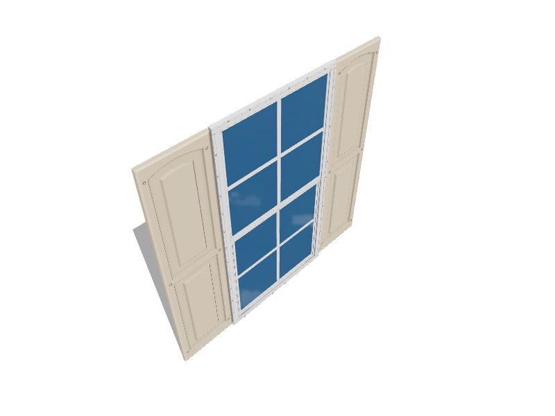 Best Barns White Glass and Aluminum Frame Storage Shed Window in the