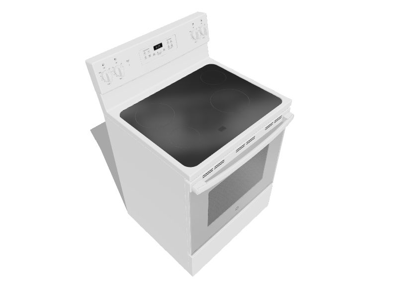 GE® 30 White Drop-In Electric Range, East Coast Appliance