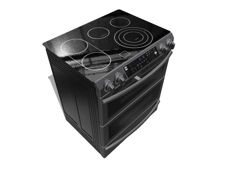 5.8 cu. ft. Slide-In Electric Range with Flex Duo™ & Dual Door in Stainless  Steel Range - NE58K9850WS/AA