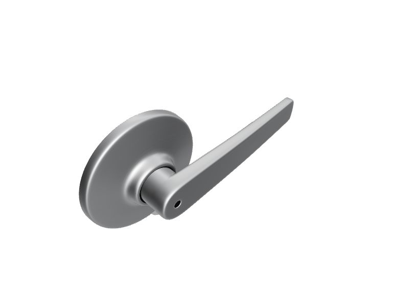 Kwikset Delta Satin Chrome Interior Bed/Bath Privacy Door Handle