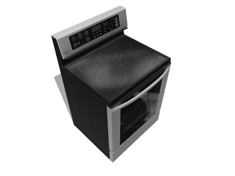 6.3 cu. ft. Electric Single Oven Range with EasyClean®