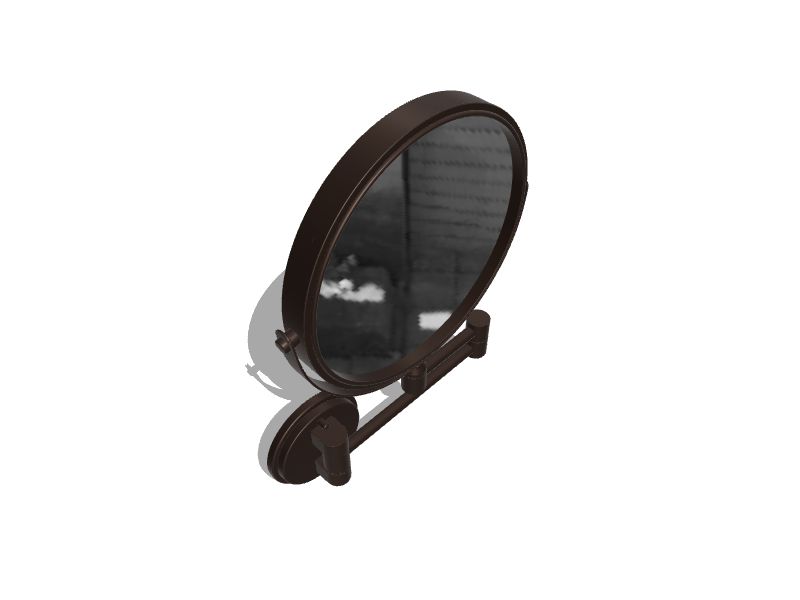 Giagni 9-in x 12-in Brushed Double-Sided Magnifying Wall-Mounted Vanity Mirror Giagni 9-in x 12-in Brushed Double-Sided Magnifying Wall-Mounted Vanity Mirror