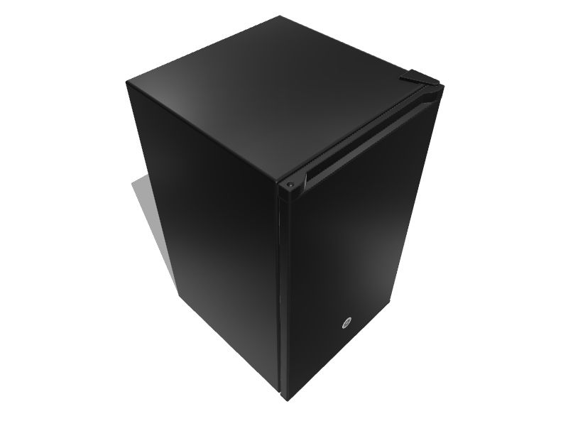 Ge 4 4 cu ft mini fridge freezer compartment black energy star at