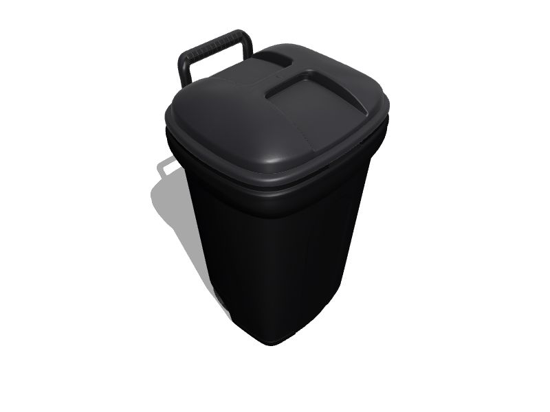 Blue Hawk 35-GAL WHEELED TRASH CAN at