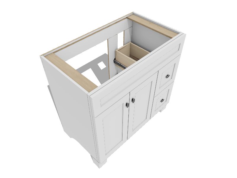 White Bathroom Vanity Base Cabinet